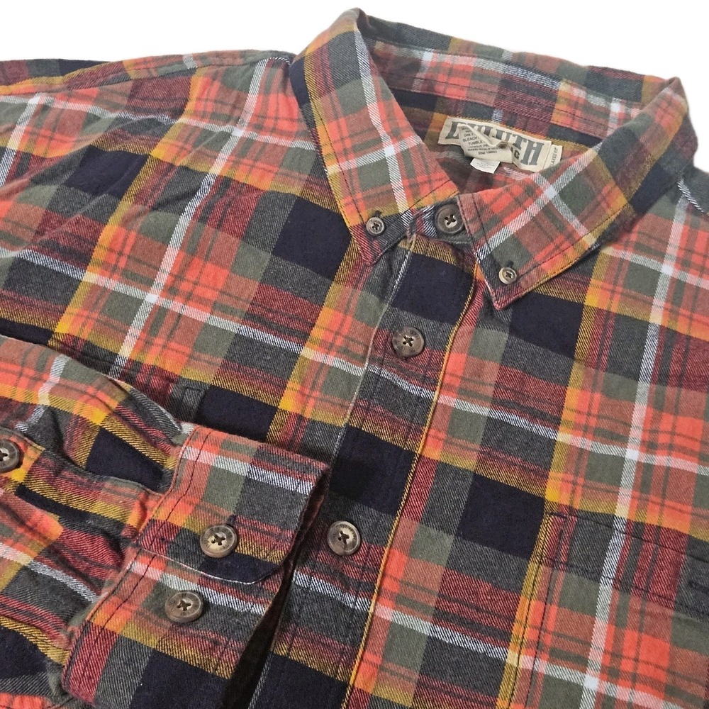 Duluth‎ Trading Flannel Shirt Mens 3XL Plaid Button EUC